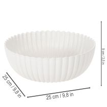 gjenstander Dekorativ bolle, ribbet, stor størrelse 25 cm