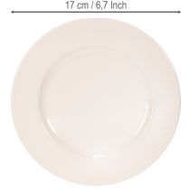 gjenstander Runde, enkle tallerkener til pynt og små oppsatser, 17 cm, 6 deler