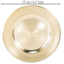 gjenstander Små runde, blanke dekorative tallerkener, 17 cm, 6 stk.