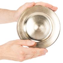 gjenstander Små runde, blanke dekorative tallerkener, 17 cm, 6 stk.