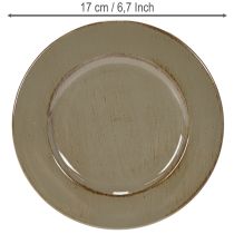 gjenstander Små tallerkener til dekorasjon eller presentasjon, 17 cm, 6 stk.