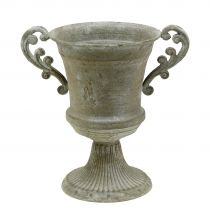 Antikk kopp grå Ø14,5cm H21cm