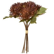 gjenstander Protea kunstig nålepute Leucospermum lilla 30 cm 6 stk