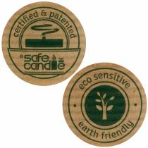 gjenstander PURE Nature søylelys, bærekraftig naturlys laget av stearin og rapsvoks 90/70 mm