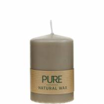 gjenstander Rent søylelys brunt 90/60 naturlig vokslys bærekraftig stearin rapslysdekorasjon