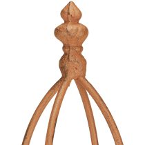 gjenstander Trellis Metal Rust Look Obelisk 69/86cm Sett med 2