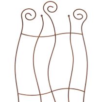 gjenstander Metallhageespalier med buet design for klatreplanter, 110 cm