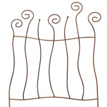 gjenstander Espalier, klatrehjelpemiddel, buet metall, kunstnerisk hagedekorasjon, 72 cm
