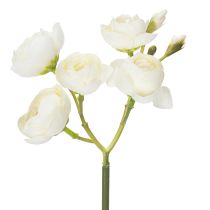gjenstander Kunstig ranunkelbukett, langvarig blomsterdekorasjon for våren, 32 cm, 5 stk.