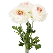 gjenstander Kunstig ranunkel med delikate blomster for stilig og lettstelt dekorasjon, 51 cm, 3 stk.