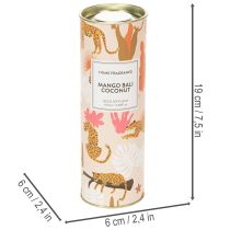 gjenstander Romduftdiffuser med eksotisk kokos- og mangoduft for langvarig friskhet hjemme, 19 cm, 2 stk.