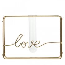 gjenstander Reagensrørholder metallreagensrør dekorativ vase 11,5cm