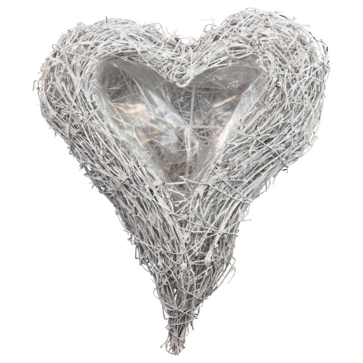 gjenstander Vinranke hjerteplante hjerteplanteskål hvit natur 16×19cm×5,5cm