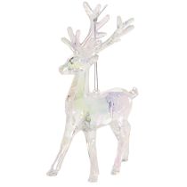 gjenstander Akryl reinsdyrpynt til juletre, 14 cm, 4 stk.