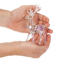 gjenstander Akryl reinsdyrpynt til juletre, 14 cm, 4 stk.