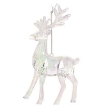 gjenstander Akryl reinsdyrpynt til juletre, 14 cm, 4 stk.