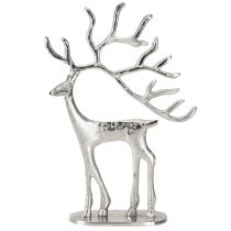 gjenstander Reinsdyrdekorasjon hjortfigur metall sølv H31cm