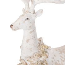gjenstander Dekorativ hjortefigur med kongledekorasjon til vinterdekorasjon, 49 cm