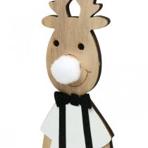 gjenstander Reinsdyr tre dekorasjonsfigur jul å sette 12×6,5cm H45cm 2stk