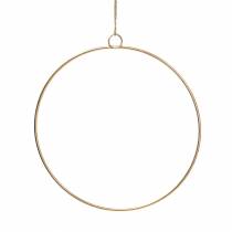 Dekorativ ring for å henge gull Ø25cm 6stk