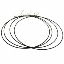 gjenstander Dekorring for oppheng svart Ø35cm 4stk