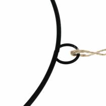 gjenstander Dekorring for oppheng svart Ø35cm 4stk