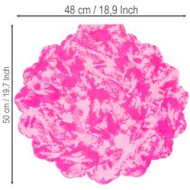 gjenstander Rosa Rondella blomsterkrage til buketter, 48 cm