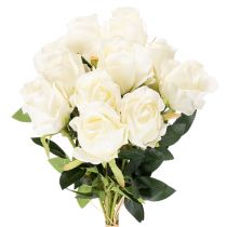 gjenstander Kunstig roseblomst, lang stilk, til vase, 62 cm, 12 stk.