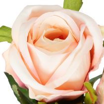 gjenstander Kunstig rosebukett for stilig hjemmedekorasjon og festlige anledninger, 44 cm, 6 stk.