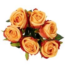 gjenstander Kunstig roseoppsats, et tidløst høydepunkt i ethvert interiør for smakfull dekorasjon, 44 cm, 6 deler