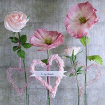 gjenstander Kunstig roseblomst for dekorering av oppholdsrom og bryllup, 92 cm