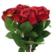 Rose rød 44cm 6stk