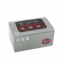 gjenstander Konserverte roser middels Ø4-4,5cm røde 8 stk