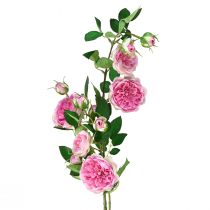 Rose gren silke roser kunstig gren roser rosa krem 79cm