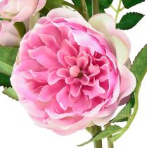 gjenstander Rose gren silke roser kunstig gren roser rosa krem 79cm