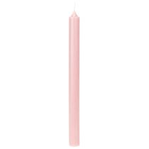 gjenstander Rustikke lys Koniske lys ensfarget rosa 350/28 mm 4 stk