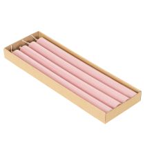 gjenstander Rustikke lys Koniske lys ensfarget rosa 350/28 mm 4 stk