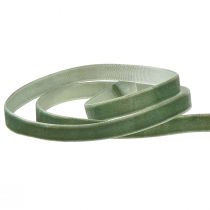 gjenstander Fløyelsbånd gavebånd pyntebånd grønt B10mm 20m