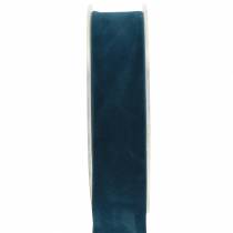 Fløyelsbånd blå 25mm 7m