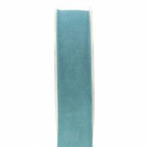 Fløyelsbånd blå 25mm 7m