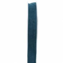 Fløyelsbånd blå 15mm 7m