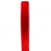 Fløyelsbånd rød 20mm 10m