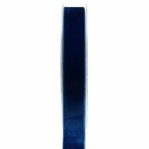 gjenstander Fløyelbånd blå 20mm 10m