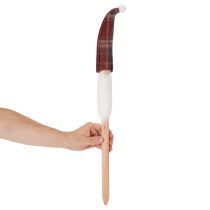 gjenstander Julenissepyntepiker, julenissen med filthatt, 58 cm, 6 stk.