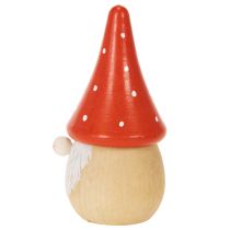 gjenstander Mini-gnomfigur fluesopp borddekorasjon 10 cm 6 stk