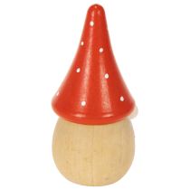 gjenstander Mini-gnomfigur fluesopp borddekorasjon 10 cm 6 stk