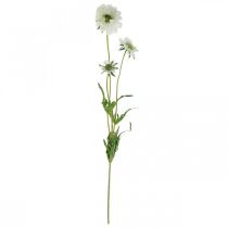 gjenstander Scabiose kunstig blomst hvit hageblomst H64cm bunt med 3 stk