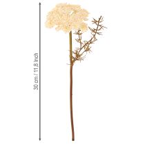 gjenstander Kunstig ryllik krem Achillea kunstige blomster 30 cm 6 stk
