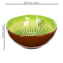 gjenstander Keramisk serveringsskål, Kiwi-design. Ideell for stilige spisebord og buffeer. 15 cm