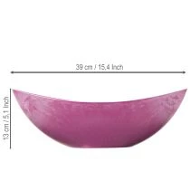 gjenstander Plastbolle, rosa, 39 cm x 13 cm, H13 cm